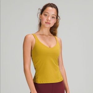 Lululemon Align Waist-Length Tank Top Auric Gold NWT Size 4